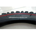 pneu de bicicleta 26X2.125 com linha vermelha